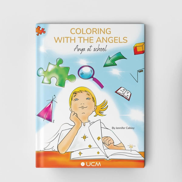 Coloring with the Angels - Anya at school