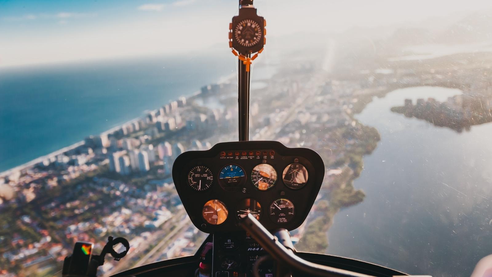 A helicopter ride