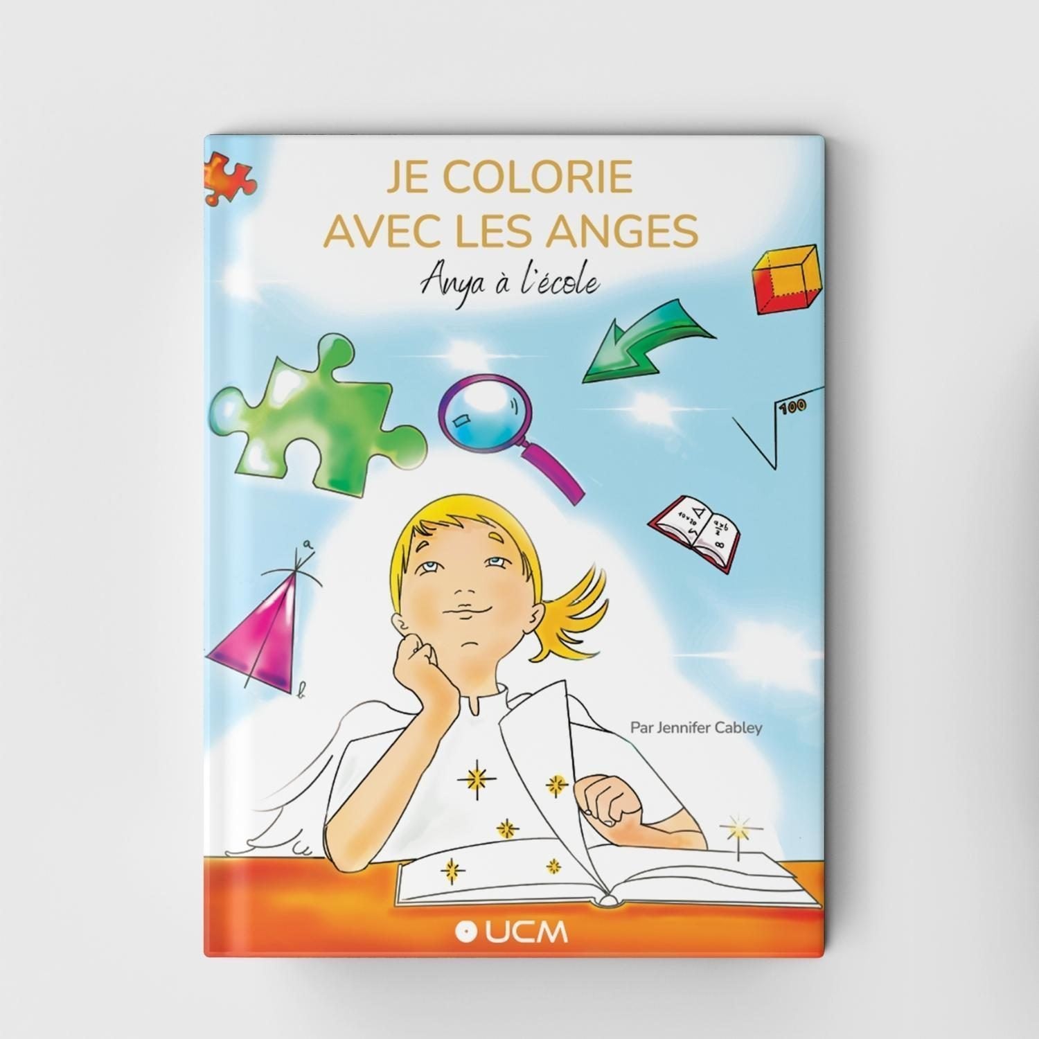 I color with the Angels - Anya at school