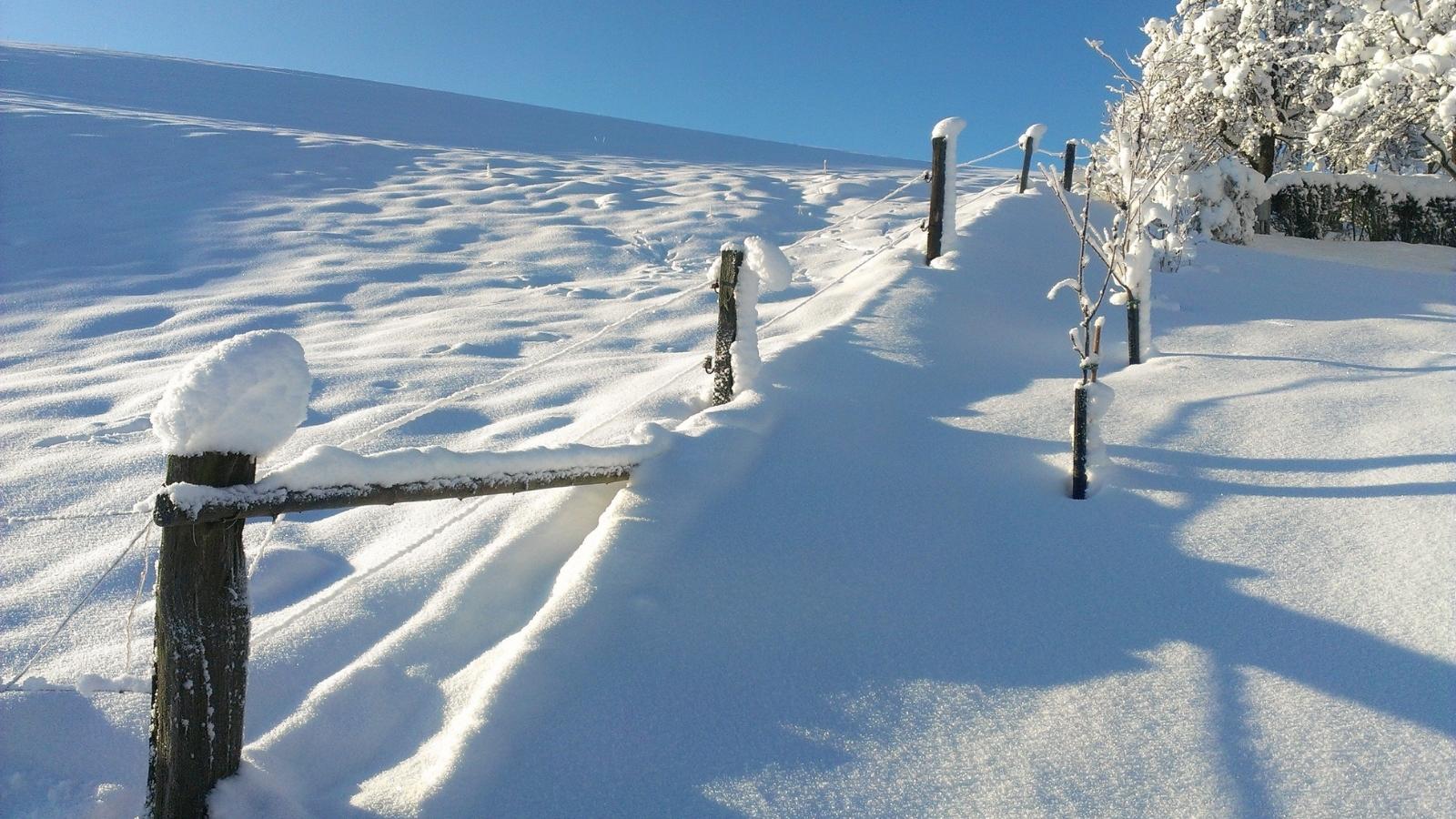 La neige et la lave