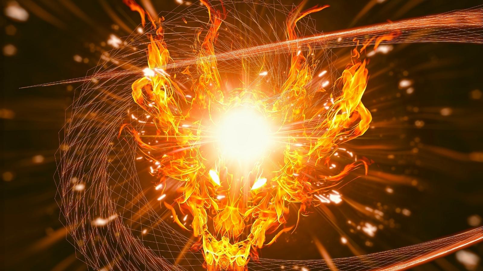 El dragón dorado y el dragón rojo.